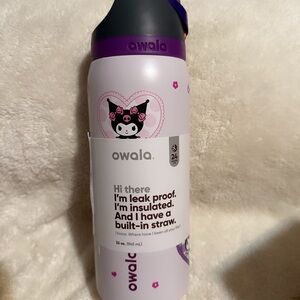 Owala Purple Insulated Water Bottle with Straw